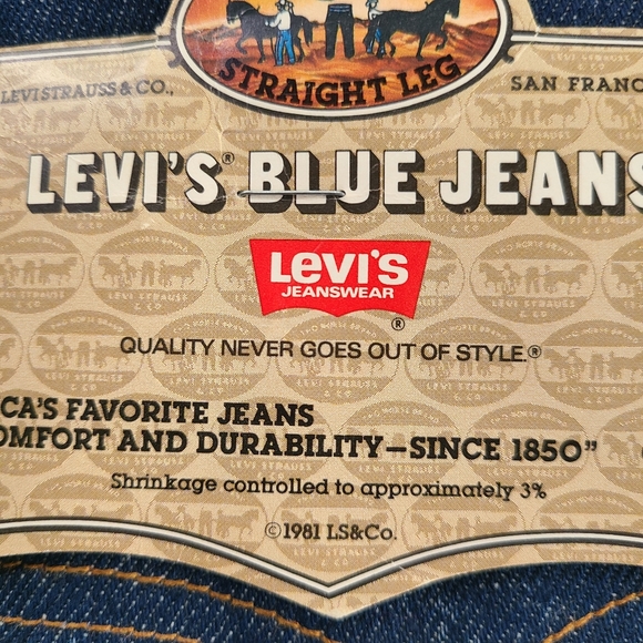 RARE NWT Vintage Deadstock Levi's  505 021… - Picture 7 of 15